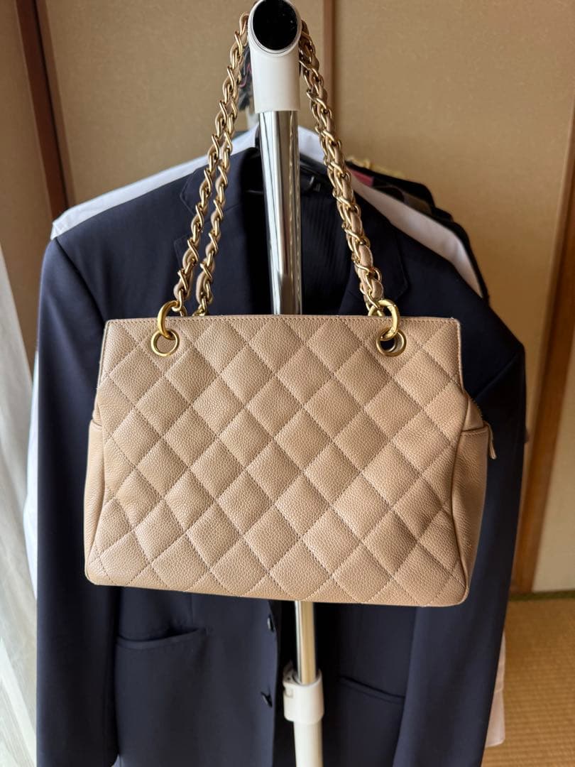 CHANEL シャネル マトラッセ PST キャビアスキン ベージュ希少カラー