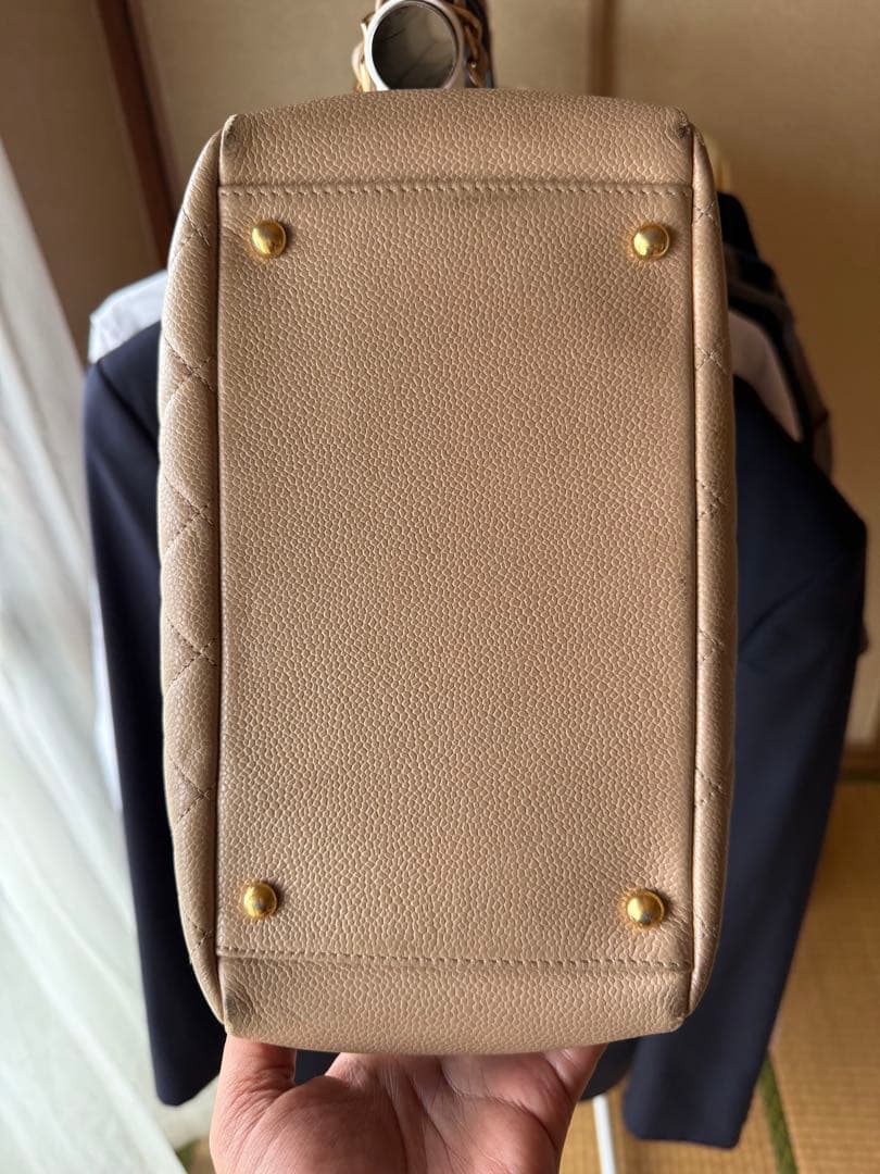 CHANEL シャネル マトラッセ PST キャビアスキン ベージュ希少カラー