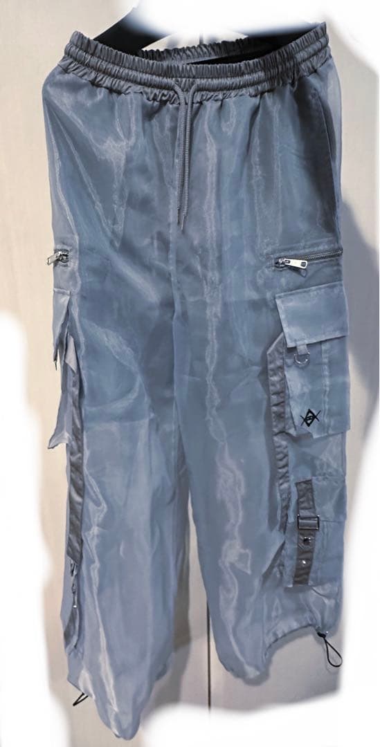 REFLEM【レフレム】シアーカーゴワイドパンツ/グレー Gray