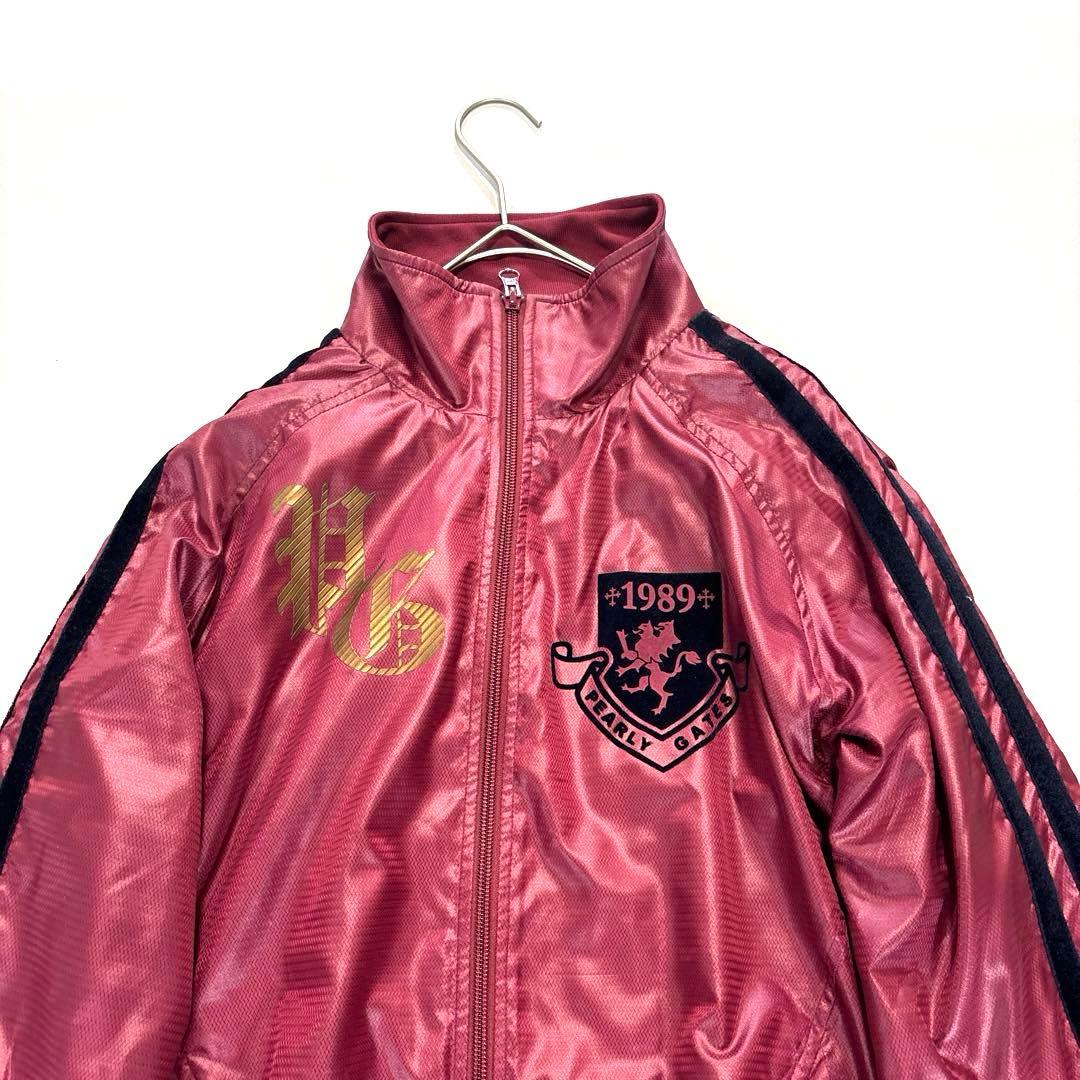 パーリーゲイツ　蓄熱　ブルゾン　ダブルジップ　ボルドー　ワインレッド　3/S