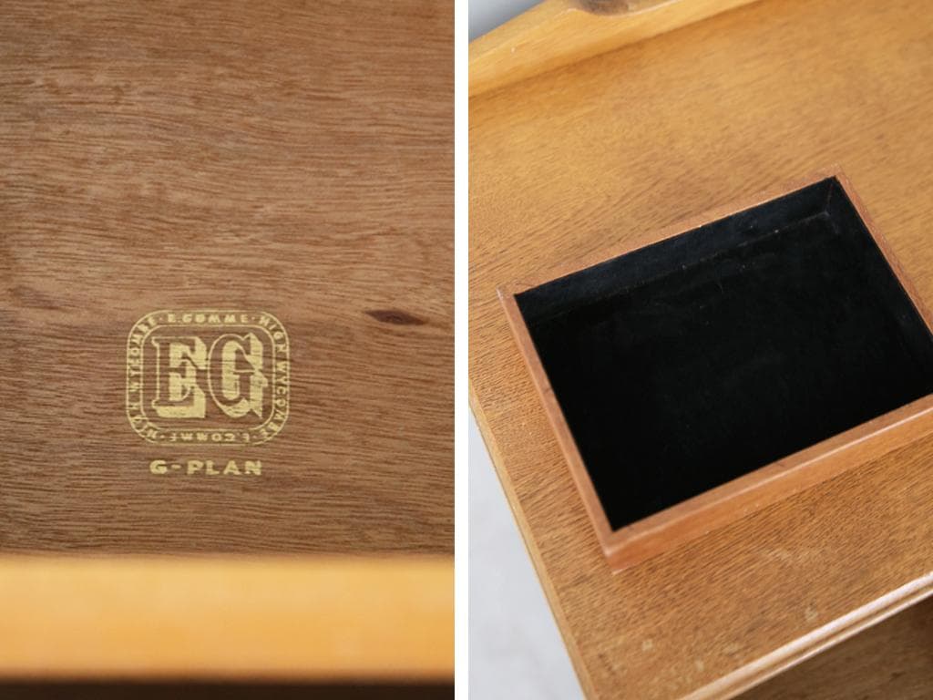 英国アンティークG-PLANジープランブランドン2杯チェスト(89-308-1