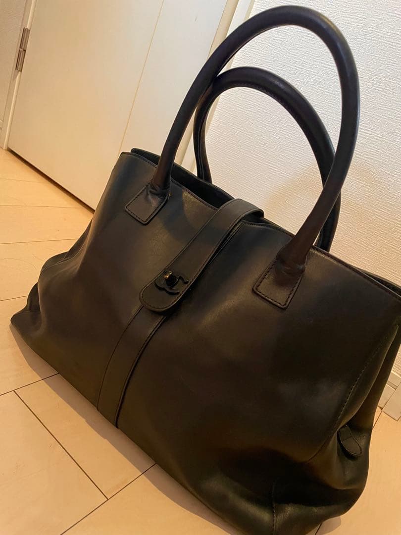 Chanel 黒 レザートートバッグ