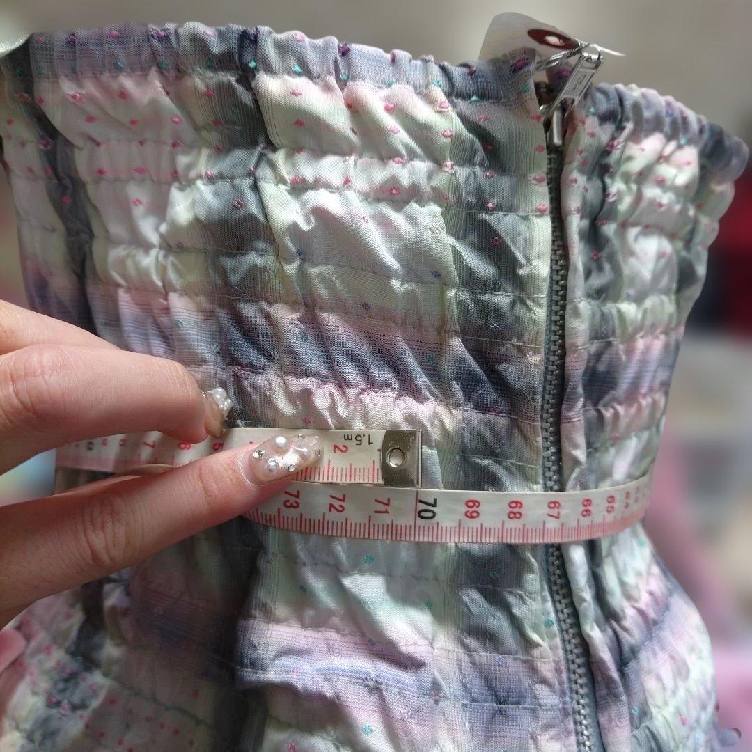 7-9号★NICE CLAUP★サイド編み上げカラードレス