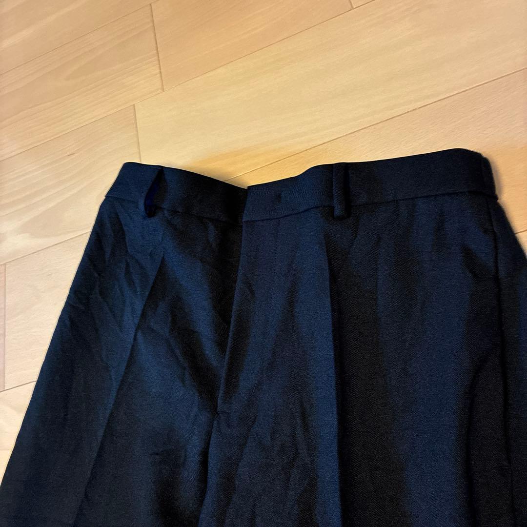 JIL SANDER ジルサンダーブラック スラックス 黒ブラック未使用シワ加工