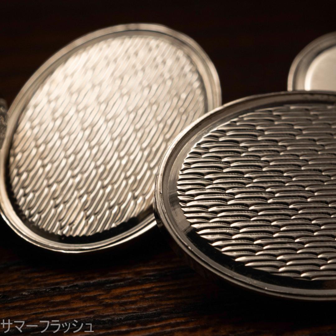 Asprey アスプレイ 本格ダブルフェイス シルバー925カフスボタン