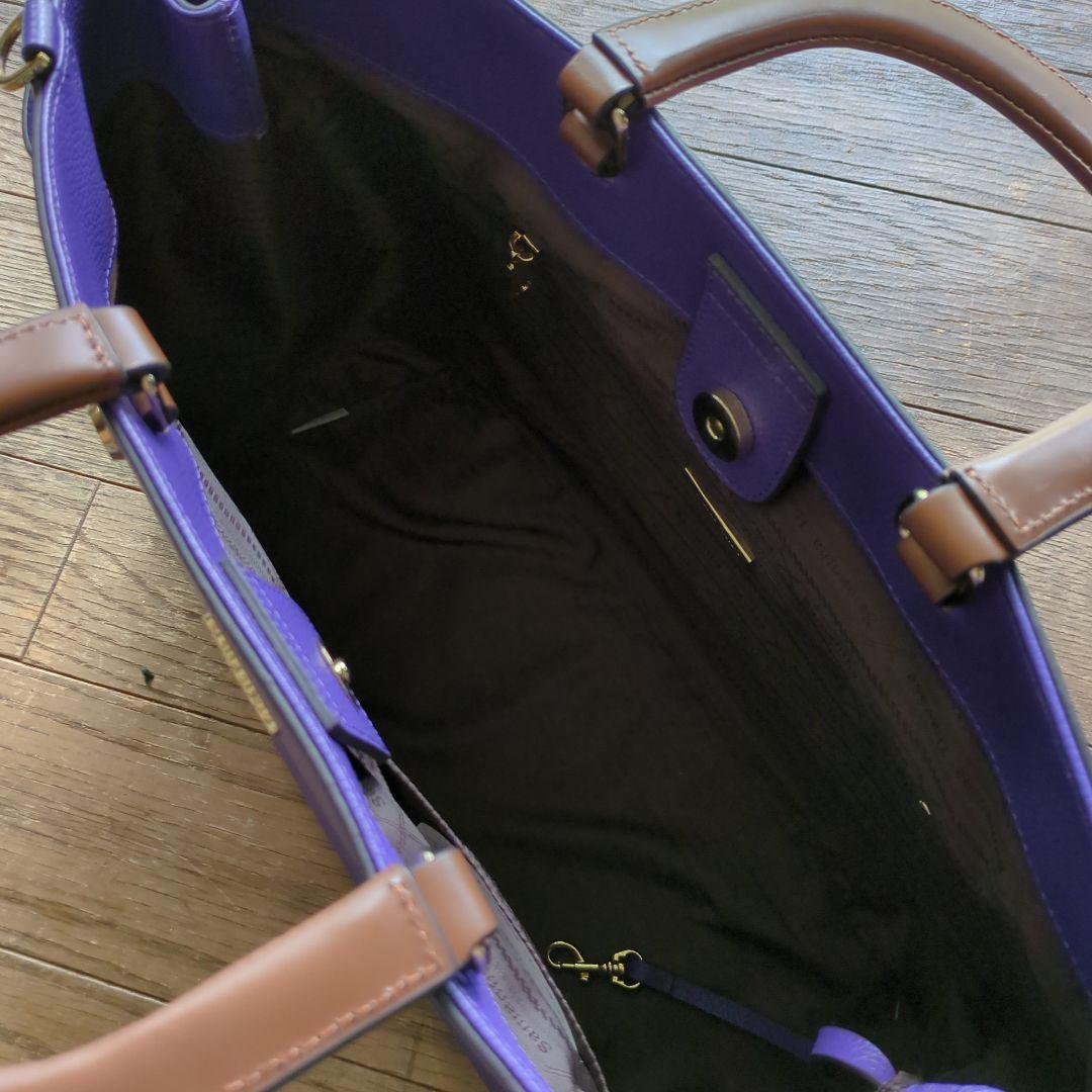 冬にこっくり色の本革・新品サマンサタバサバック