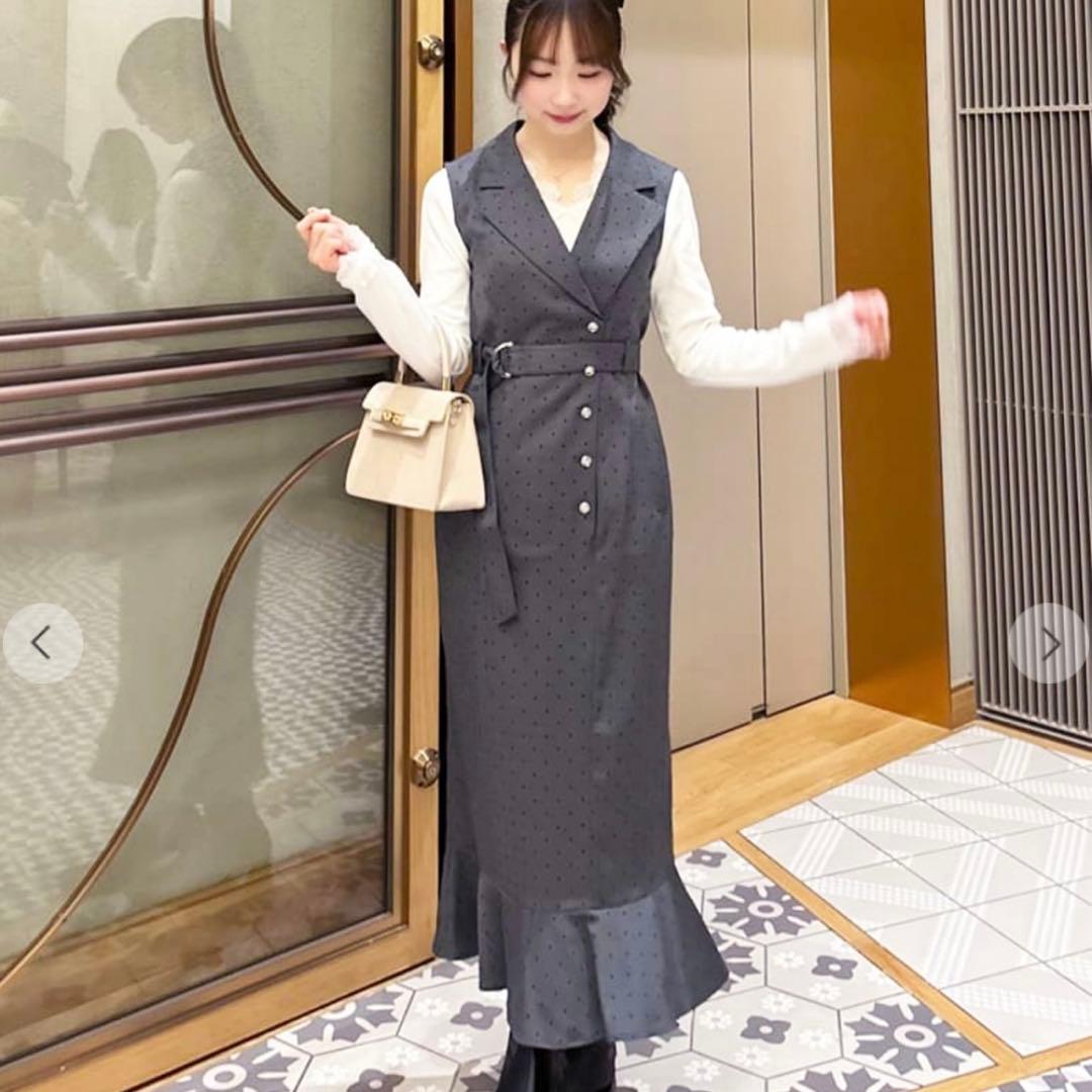 LILLIAN CARAT ヘムフレアジャケットワンピース サイズ2