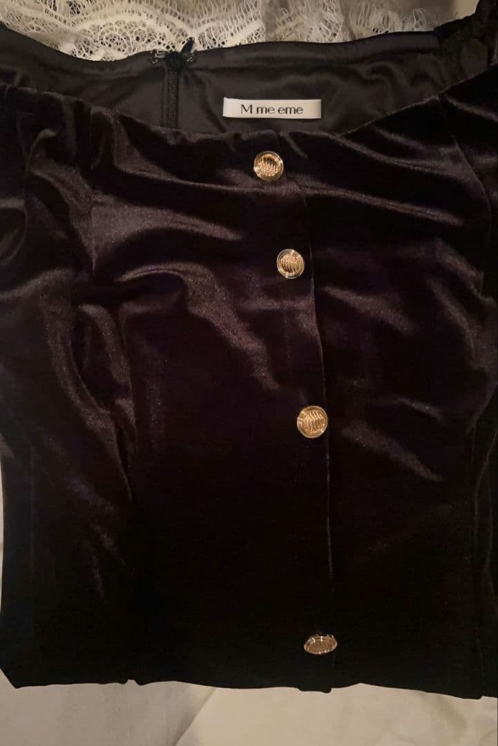 Mmeeme　Classical velvet mini onepiece