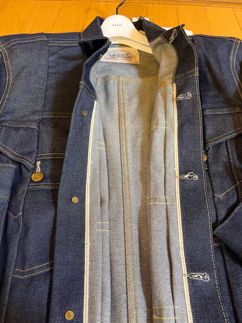 Levi's sacai Men's Denim Jacket 2 ®️タブ仕様