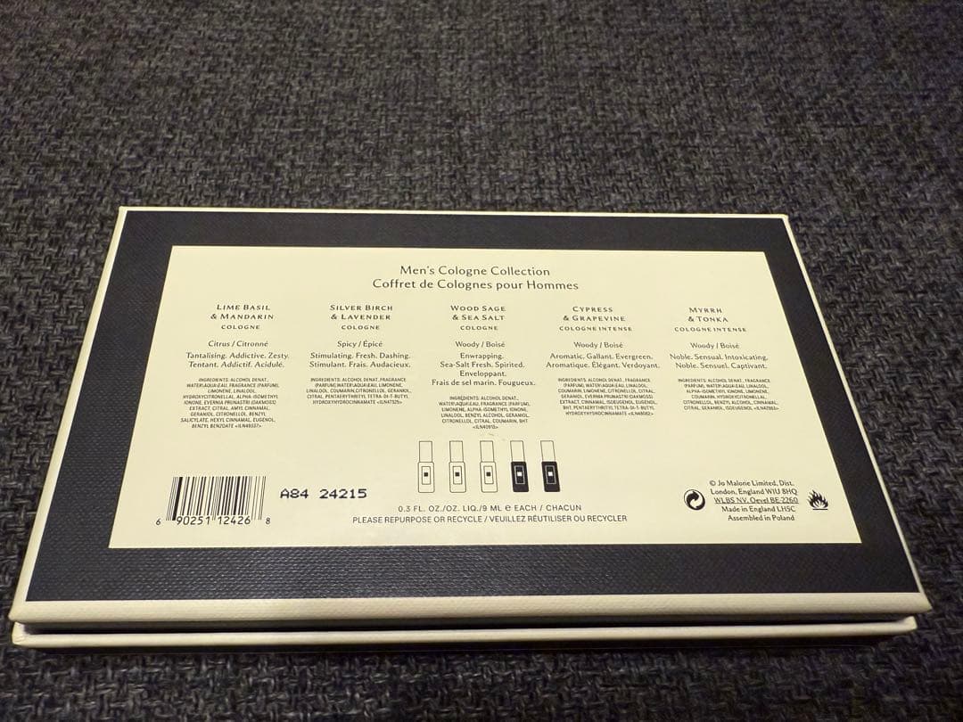 【美品】Jo Malone ジョーマローン メンズコレクション9ml×5本セット