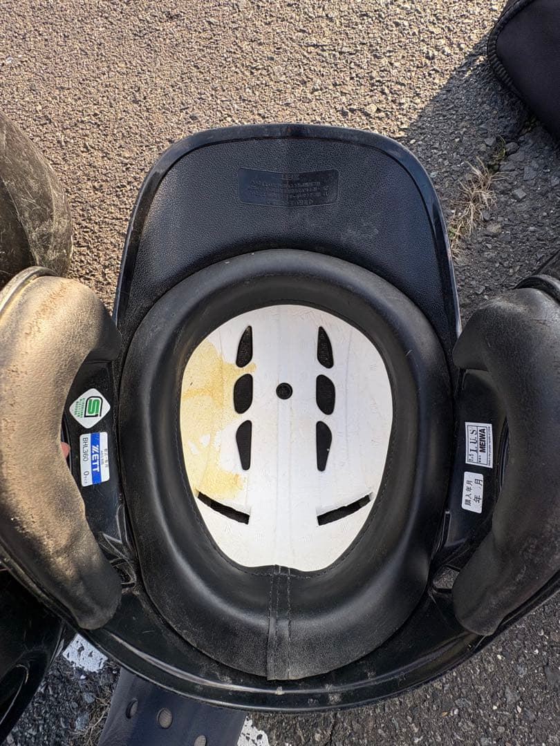 軟式野球用ヘルメット7式、ケース付き