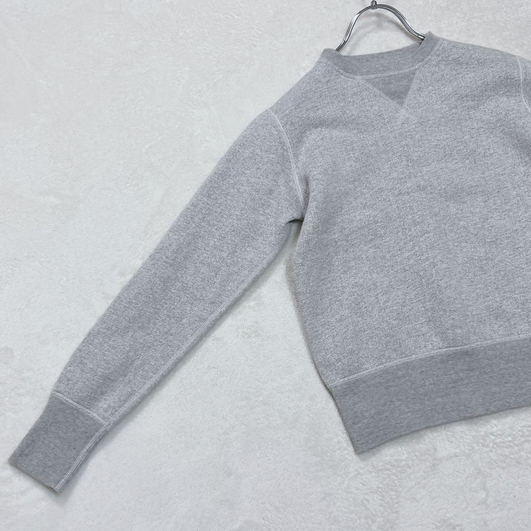 美品『ドゥロワー』コットン吊り裏毛スウェット 杢灰 クルーネック プルオーバー