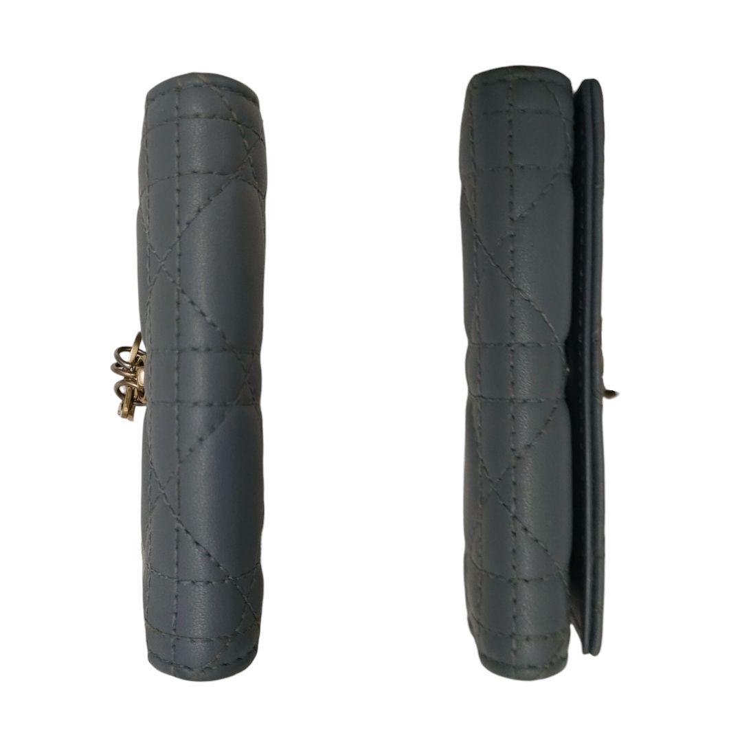 ディオール　キーケース　キーリング　カナージュ　ブルー　ディオールチャーム