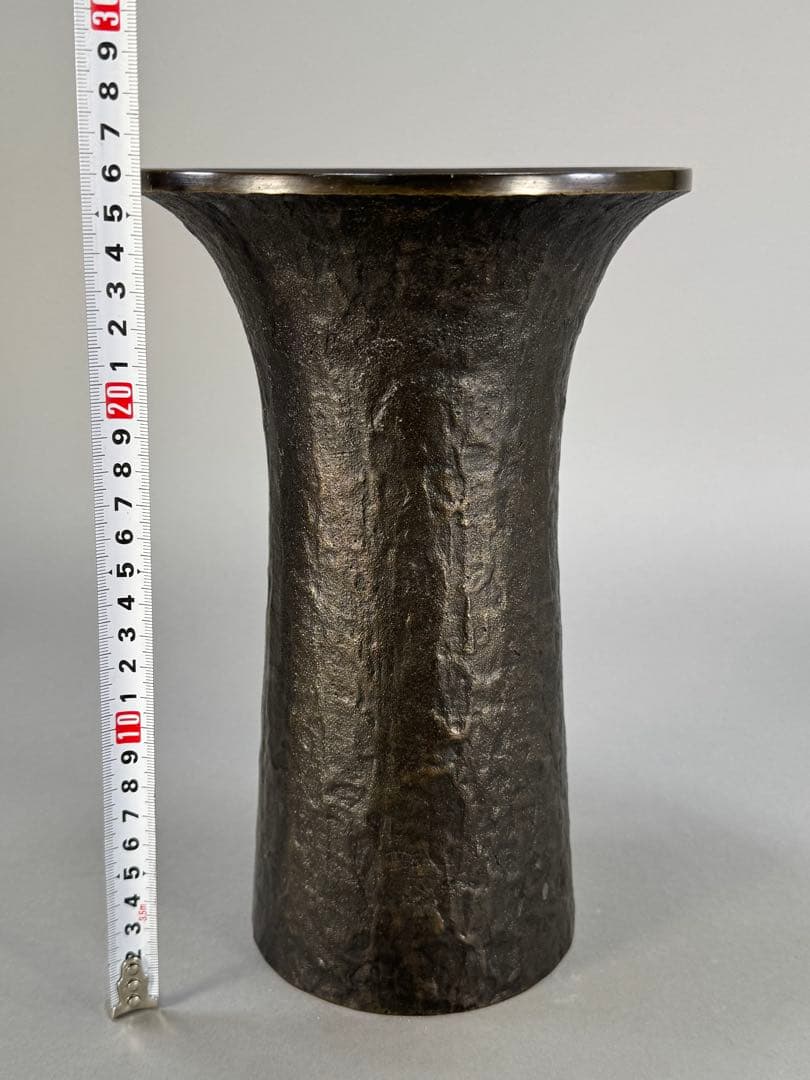 いけばな池坊　松月堂古流　伝統生け花　銅花器　花瓶　剣山た付き