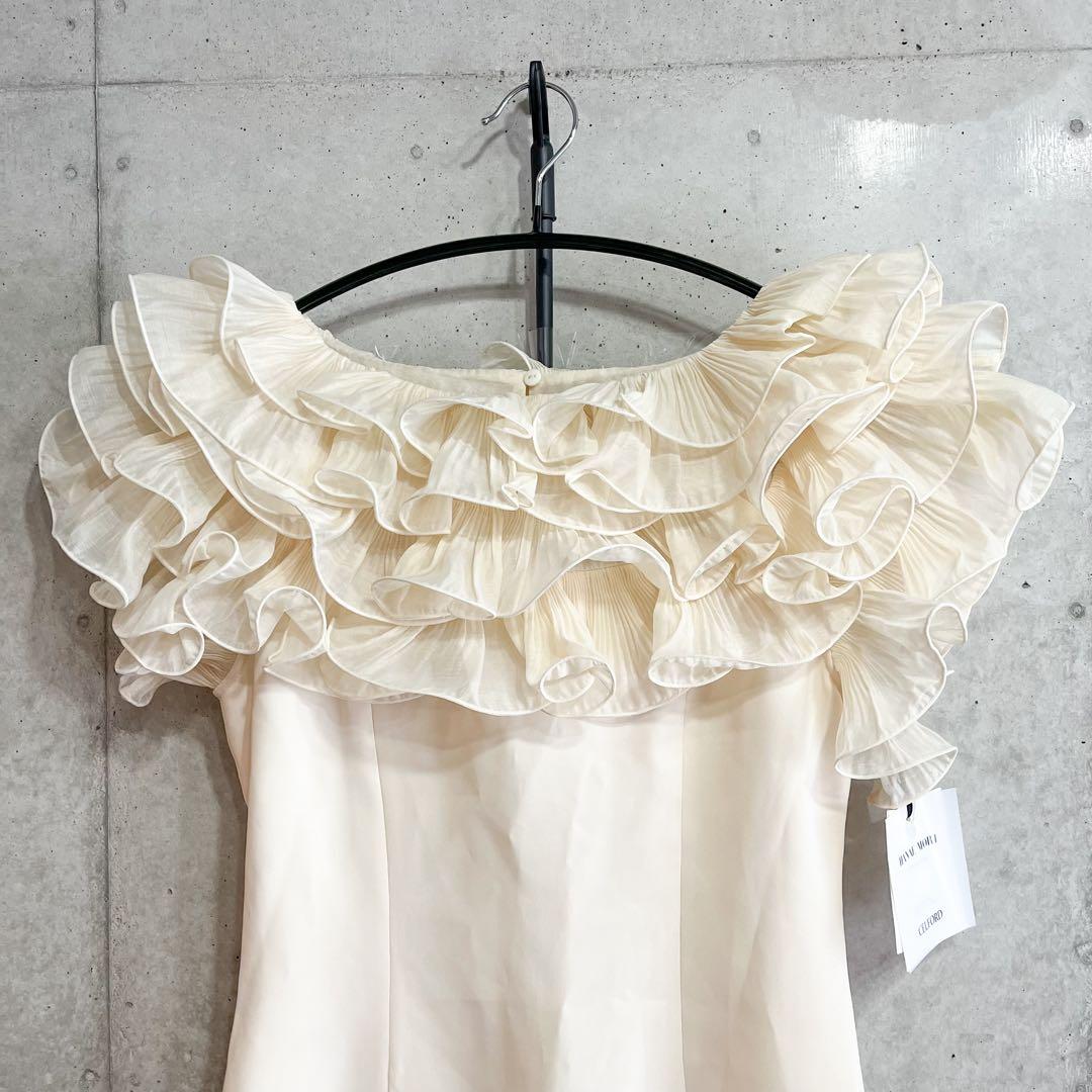 ハナエモリ セルフォード コラボ ラッフルフリルドレス　36 タグ付き