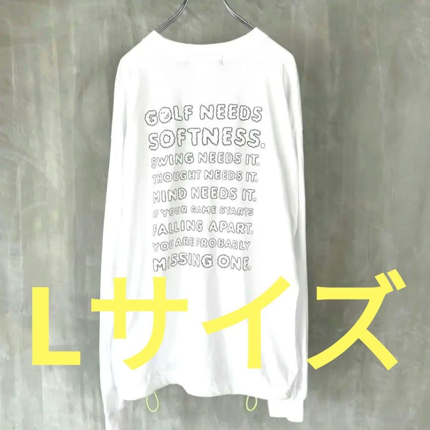 GHOSTGOLFGANG　SOFTNESS DRAWCORD TEE 白 L