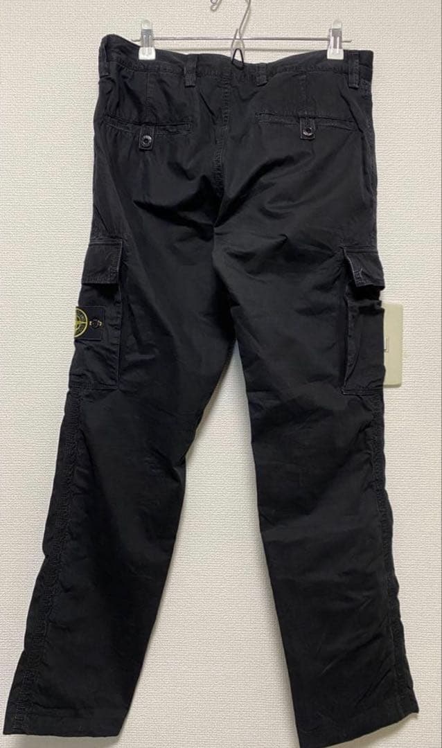 Stone  ブラックカーゴパンツ　ストーンアイランド