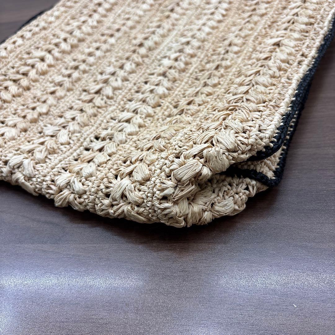 MAISON N.H PARIS バイカラー スクエア ハンドバッグ