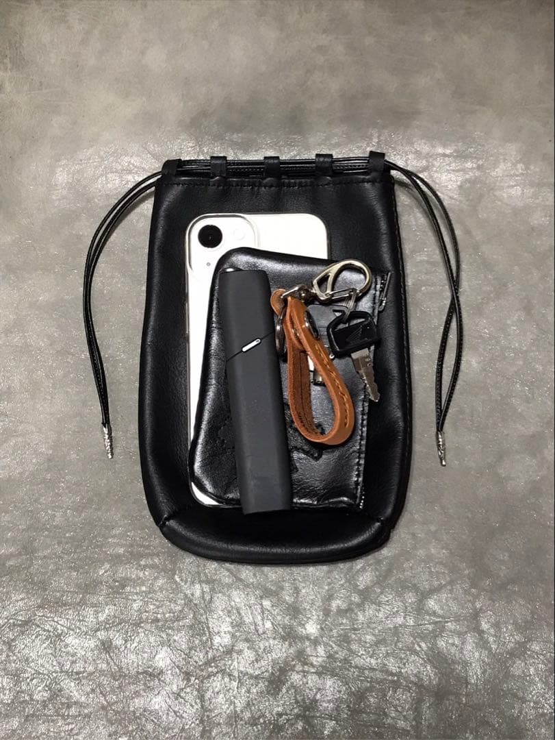 レザー巾着　Sサイズ