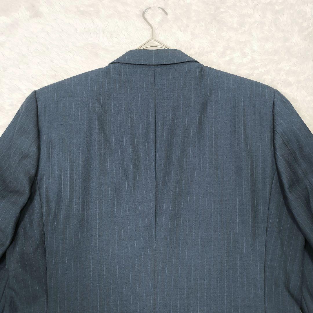 ポールスミス 花柄 ネイビーグレー ストライプ テーラードジャケット 派手