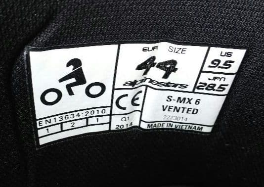 アルパインスターズSMX6　サイズ44