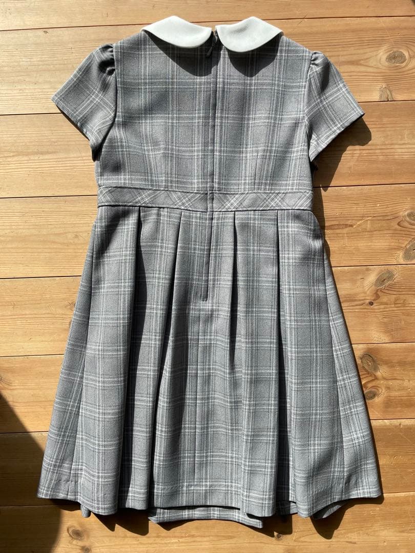 beams mini ネイビー　グレー　120cm セレモニー　ワンピース