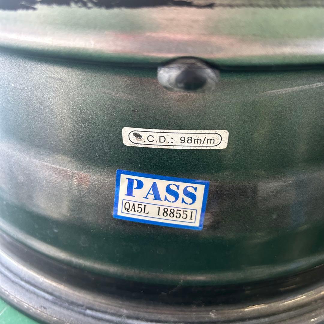 中古アルミ14X6.0　PCD98　FIATフィアット500　パンダなどに