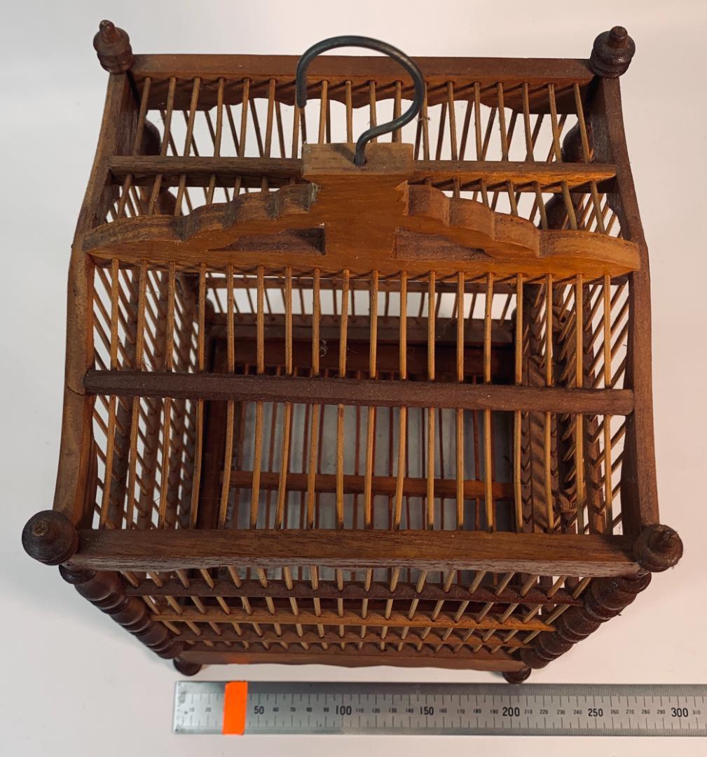 木製、木と竹のスタイル鳥かご