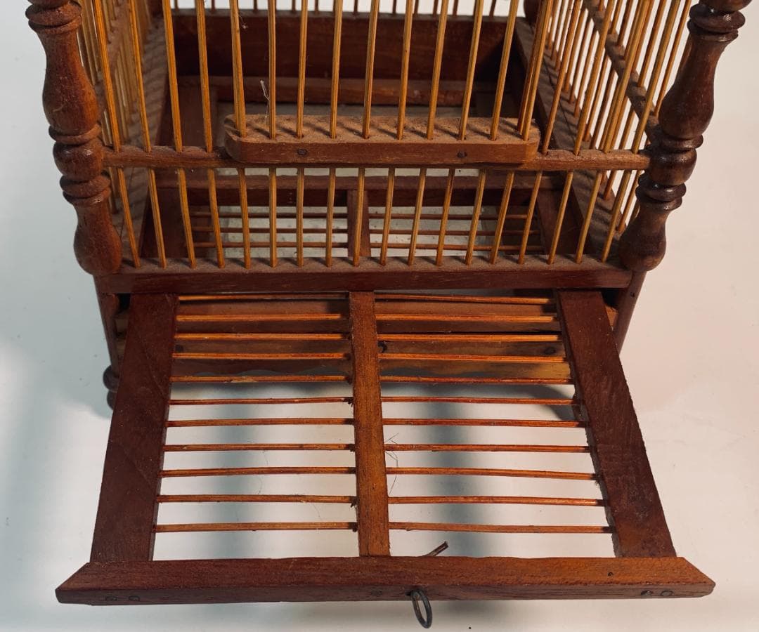 木製、木と竹のスタイル鳥かご