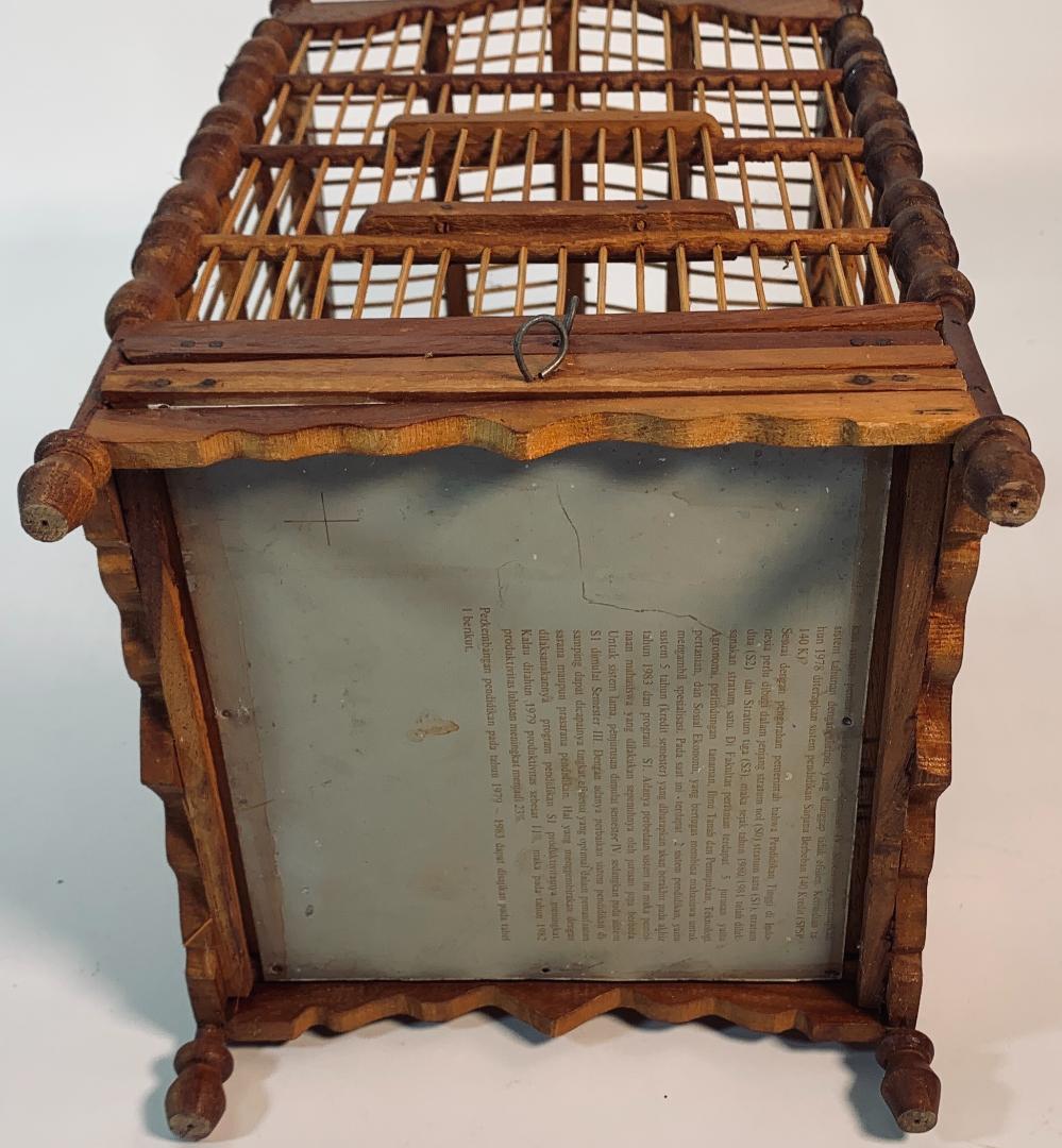 木製、木と竹のスタイル鳥かご