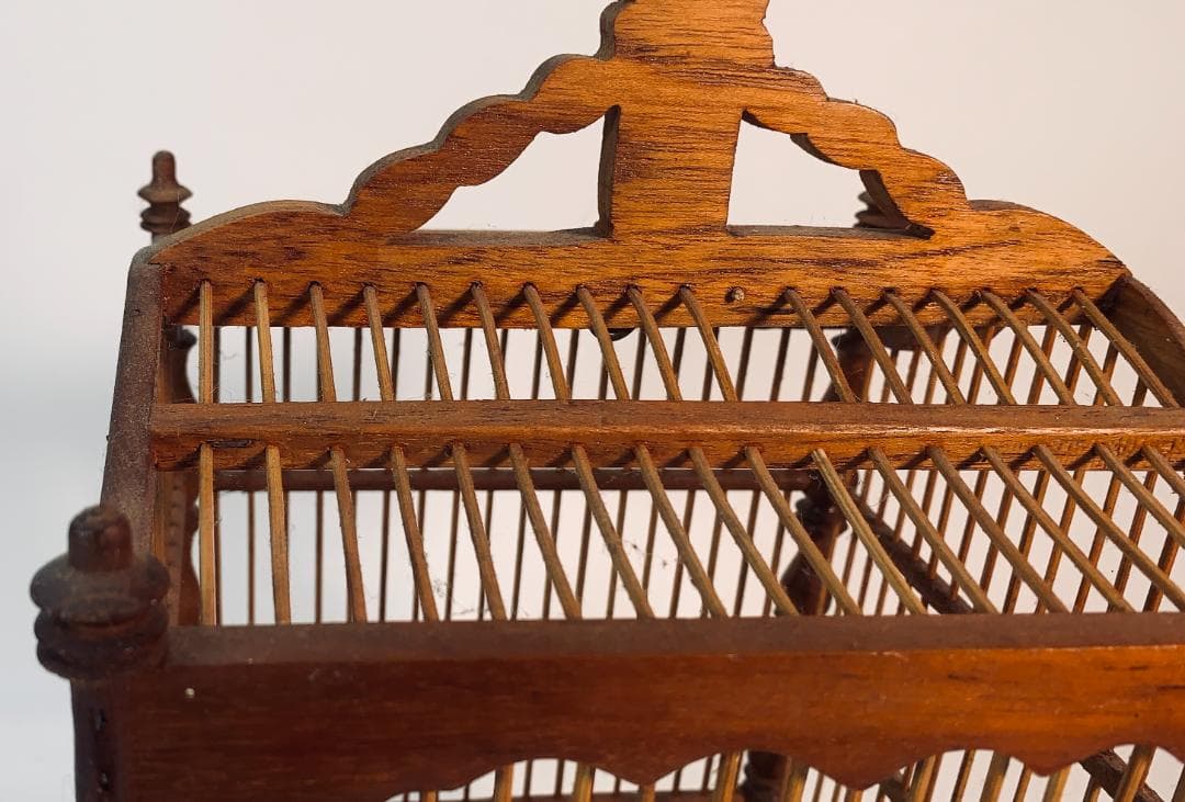 木製、木と竹のスタイル鳥かご