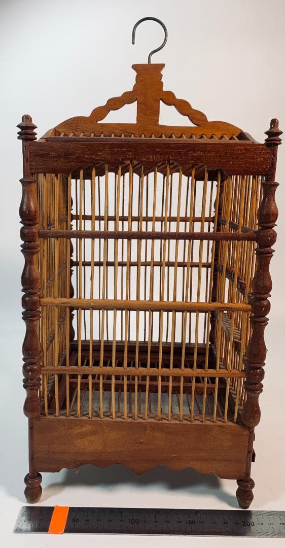 木製、木と竹のスタイル鳥かご