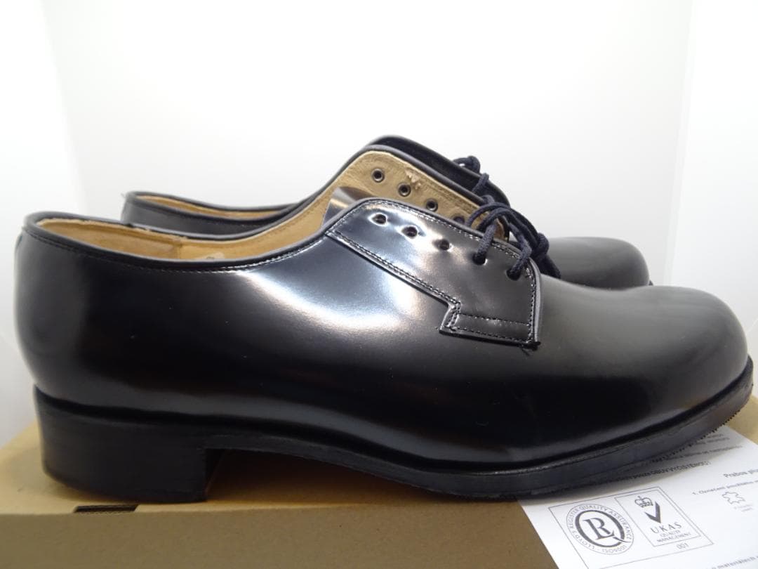 や*ち様 新品チェコ軍オフィサーサービスシューズポストマンシューズ28.5cm黒