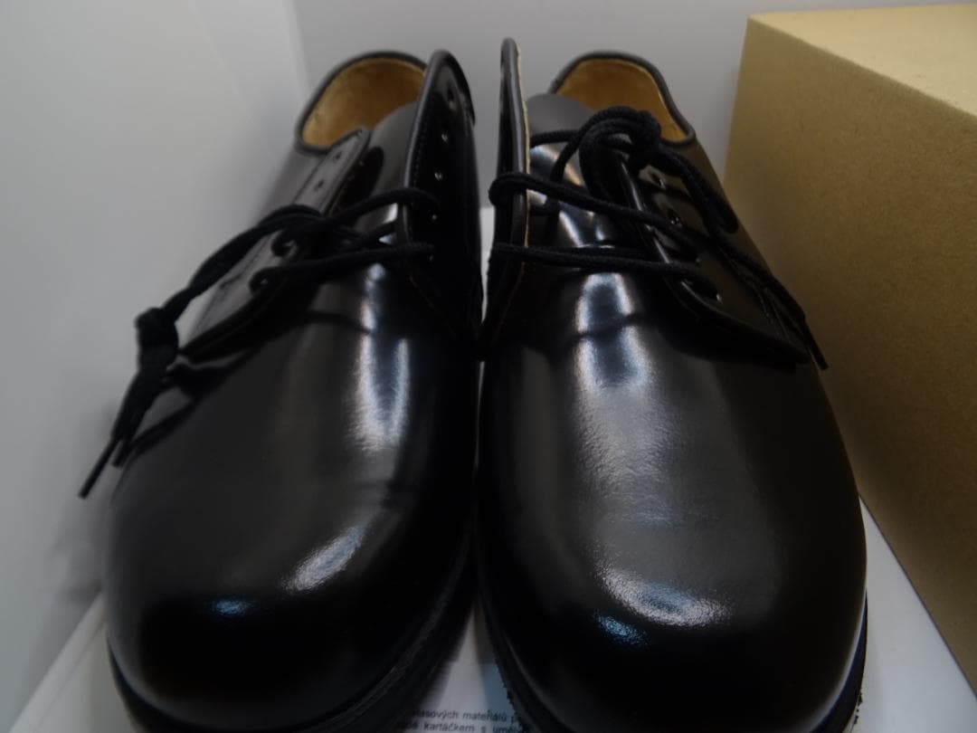 や*ち様 新品チェコ軍オフィサーサービスシューズポストマンシューズ28.5cm黒