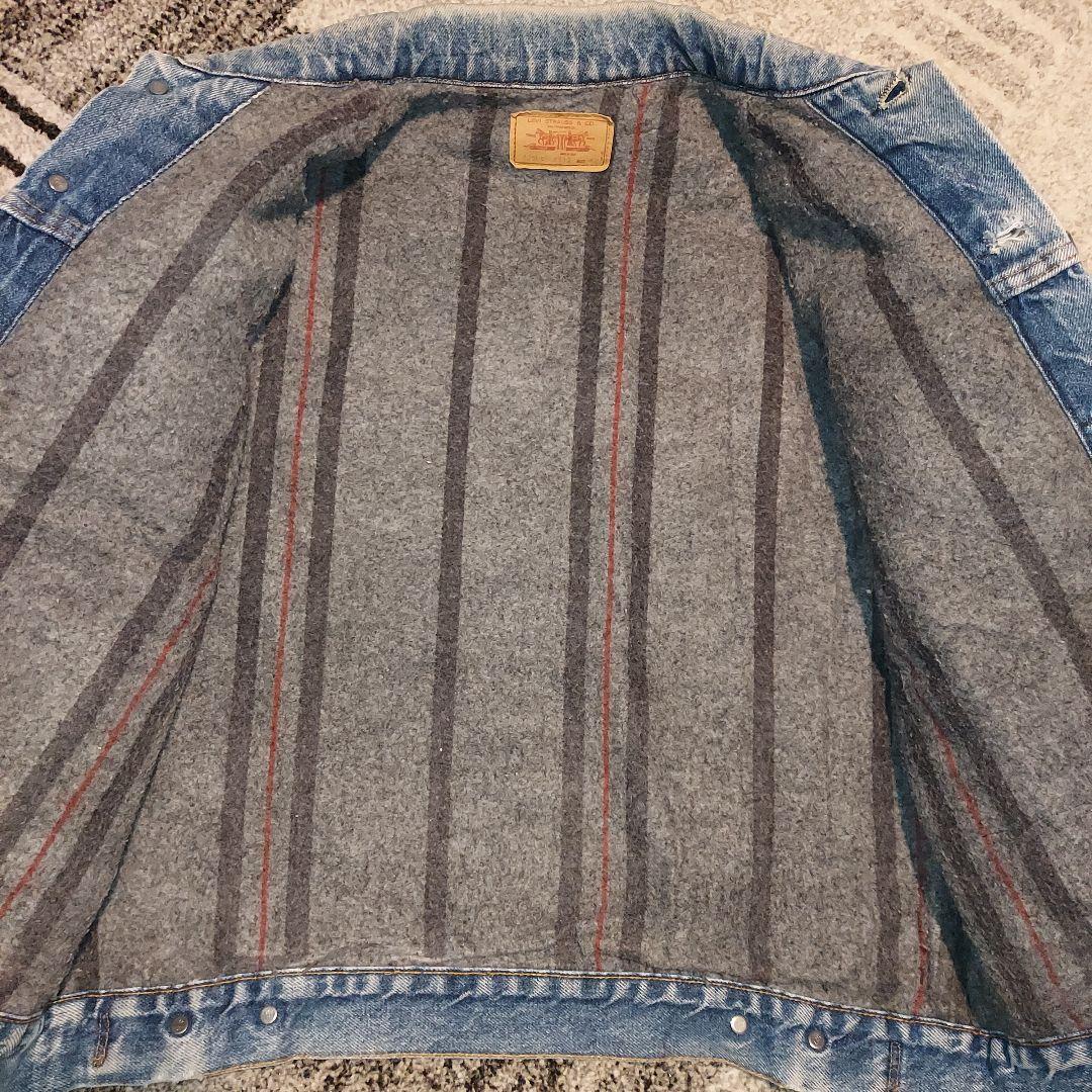 S*1様 Levi's デニムジャケット 70506 サイズ42　裏ボア　ブラン