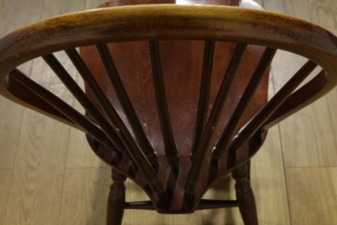 S*可様 秋田木工★ウィンザーチェア　ヴィンテージ★スピンドルバック★木製家具★