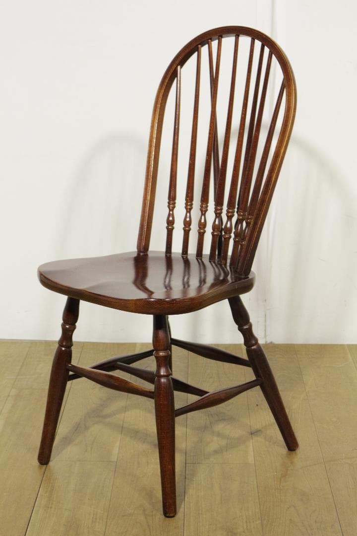S*可様 秋田木工★ウィンザーチェア　ヴィンテージ★スピンドルバック★木製家具★