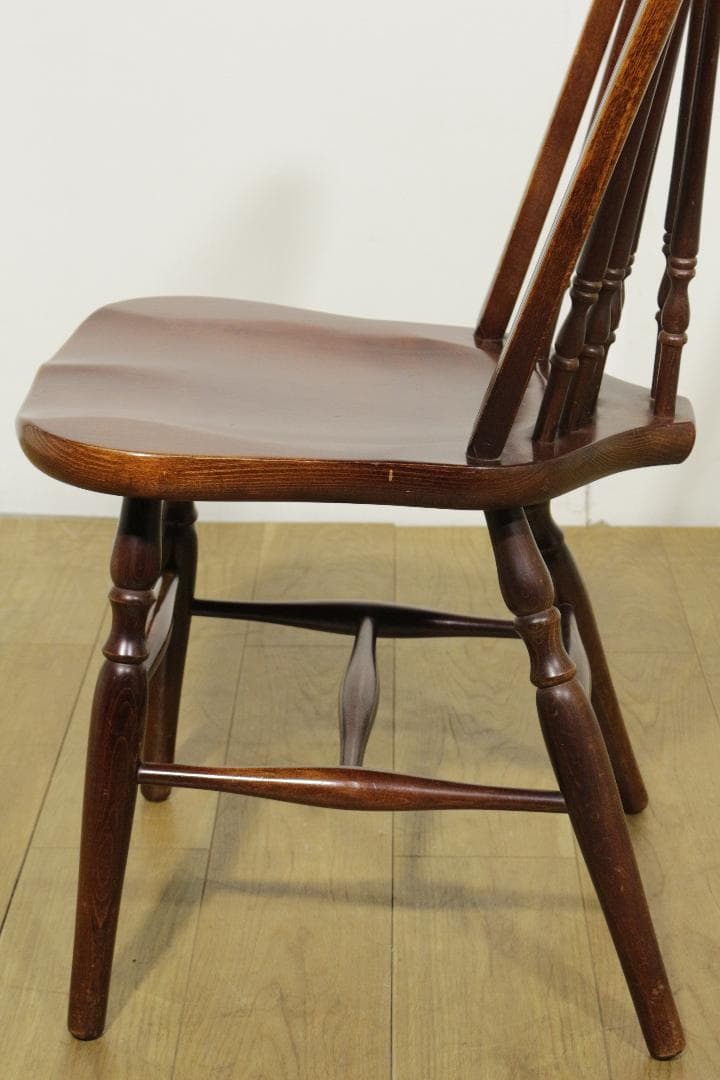 S*可様 秋田木工★ウィンザーチェア　ヴィンテージ★スピンドルバック★木製家具★