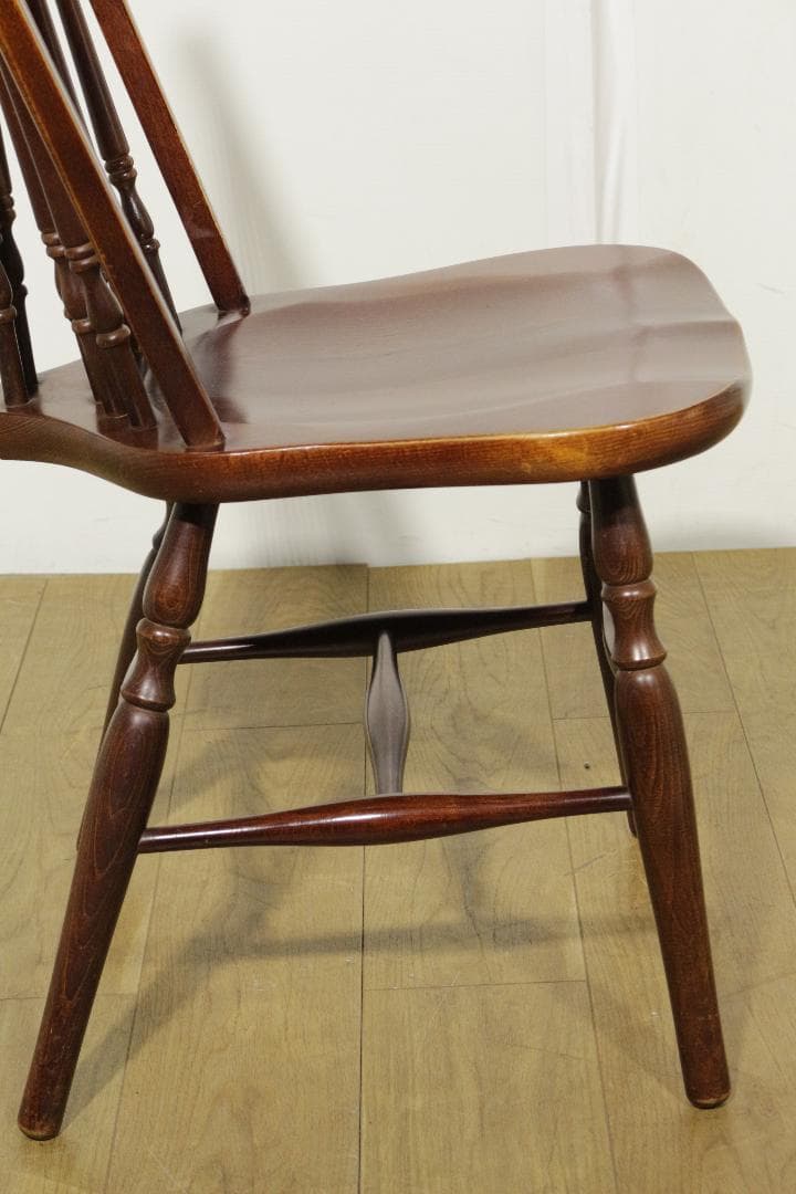 S*可様 秋田木工★ウィンザーチェア　ヴィンテージ★スピンドルバック★木製家具★