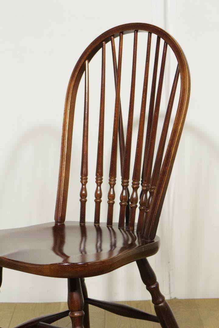 S*可様 秋田木工★ウィンザーチェア　ヴィンテージ★スピンドルバック★木製家具★