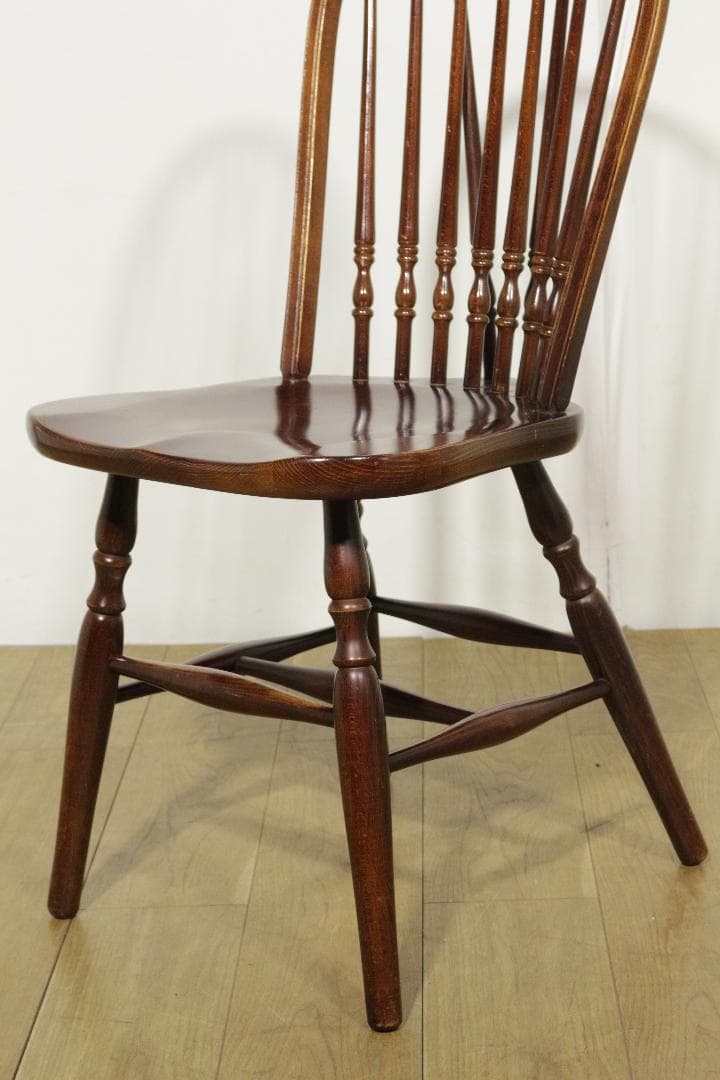 S*可様 秋田木工★ウィンザーチェア　ヴィンテージ★スピンドルバック★木製家具★