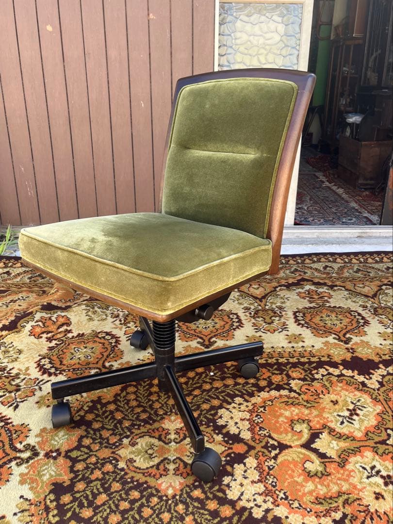 マルニ 地中海 回転 昇降式 デスクチェア オフィス 昭和レトロ アンティーク