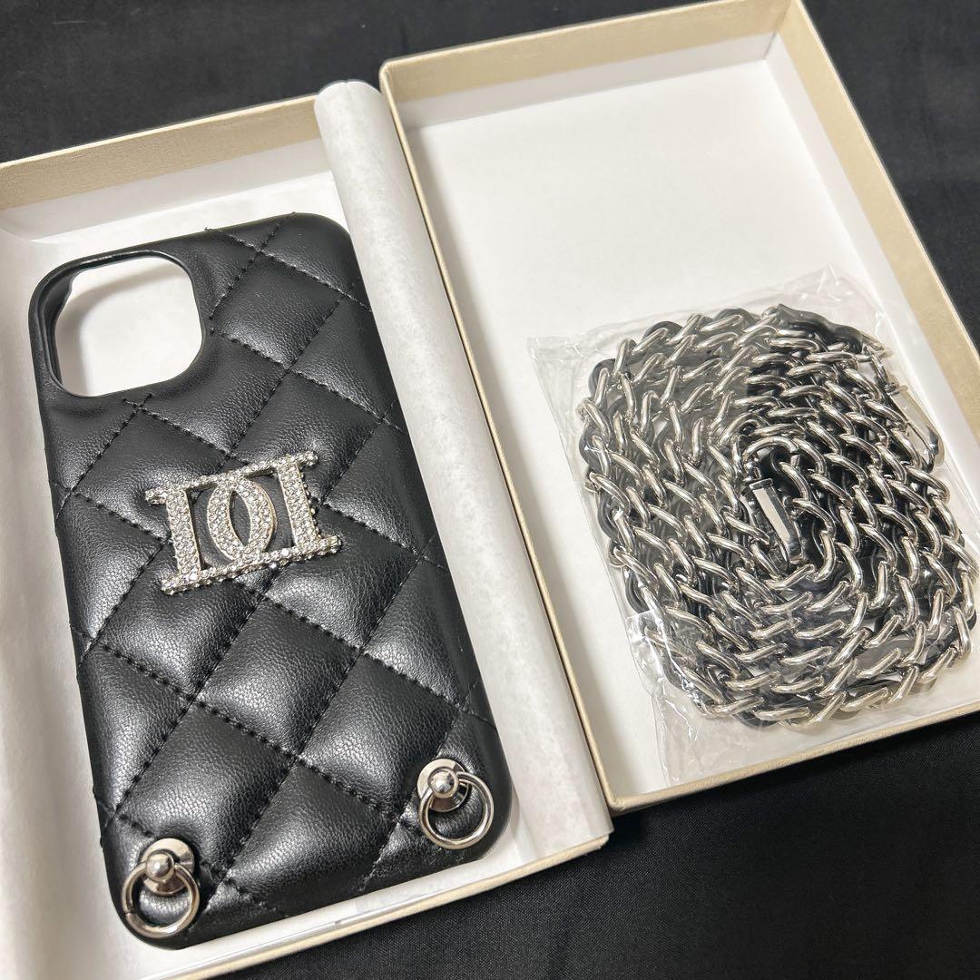 ストーンロゴキルティングiPhoneケース ダーリッチ Darich