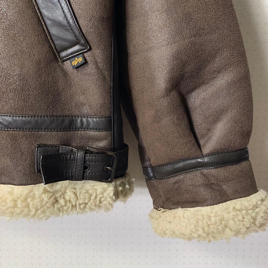 ALPHA INDUSTRIES B-3 フェイクムートンフライトジャケット