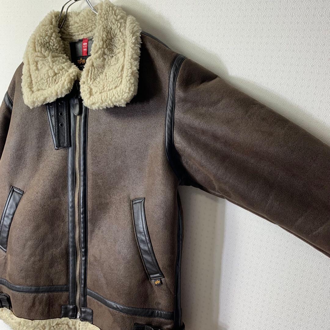 ALPHA INDUSTRIES B-3 フェイクムートンフライトジャケット