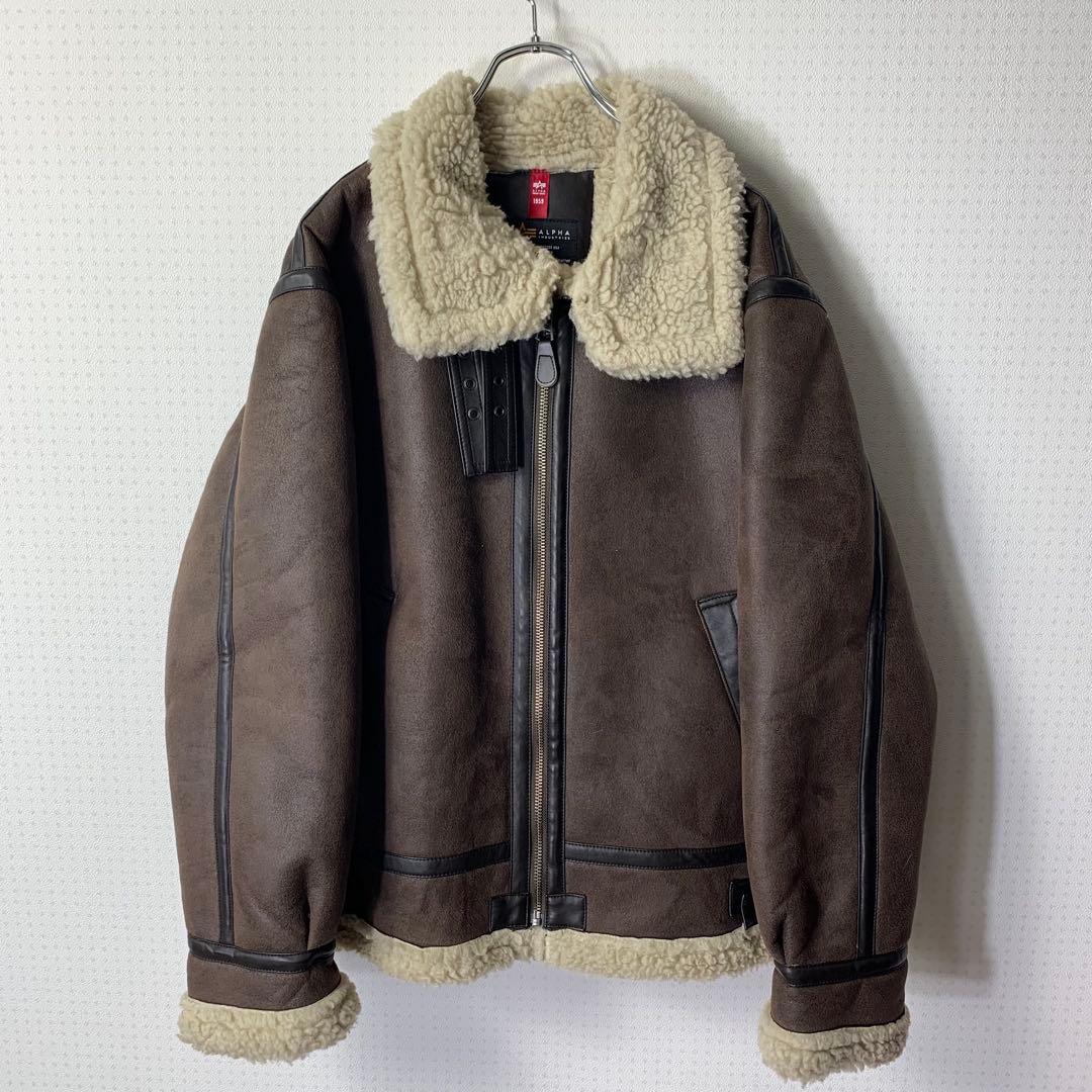 ALPHA INDUSTRIES B-3 フェイクムートンフライトジャケット
