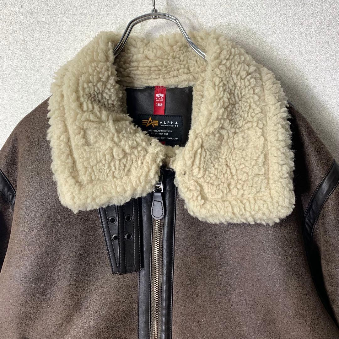 ALPHA INDUSTRIES B-3 フェイクムートンフライトジャケット
