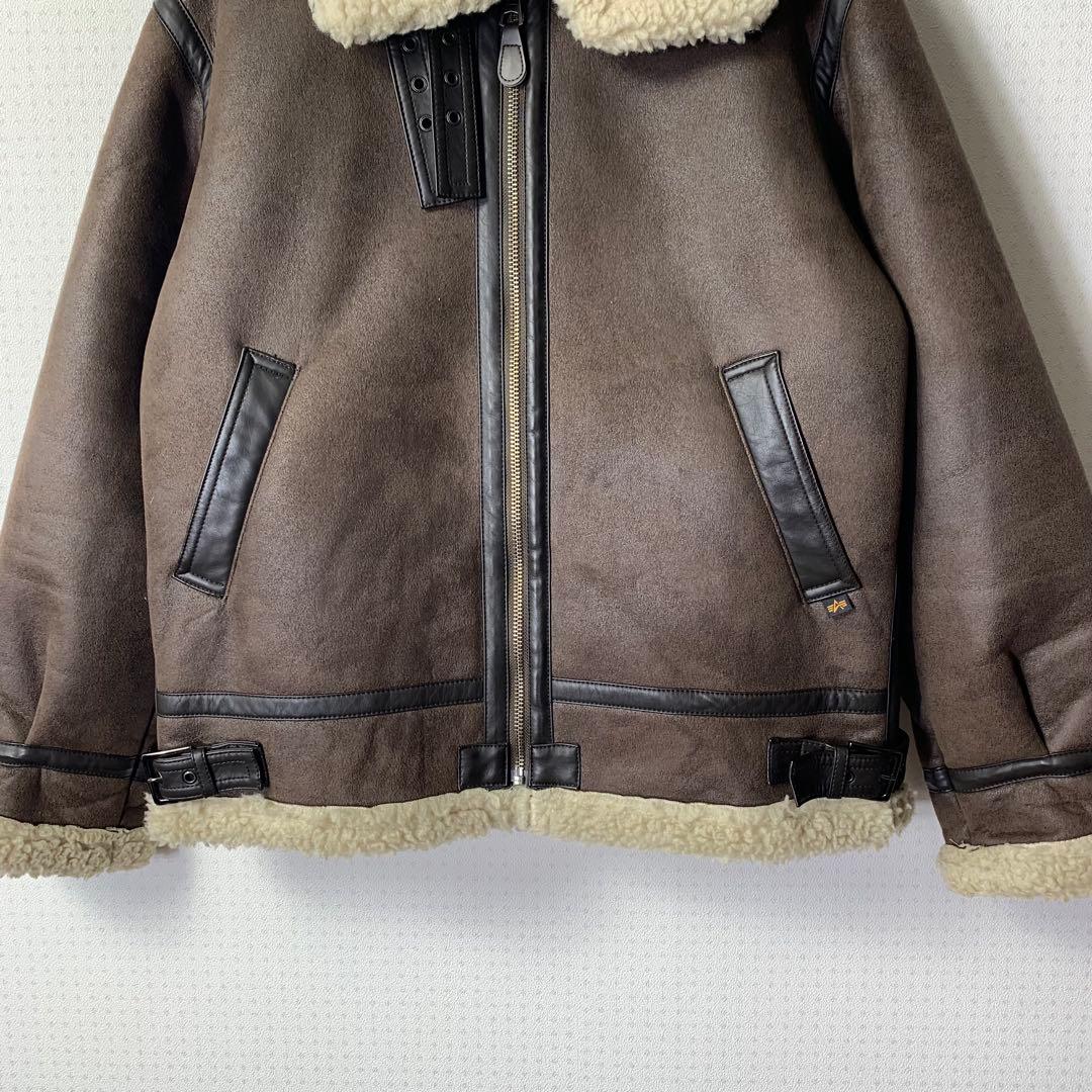 ALPHA INDUSTRIES B-3 フェイクムートンフライトジャケット