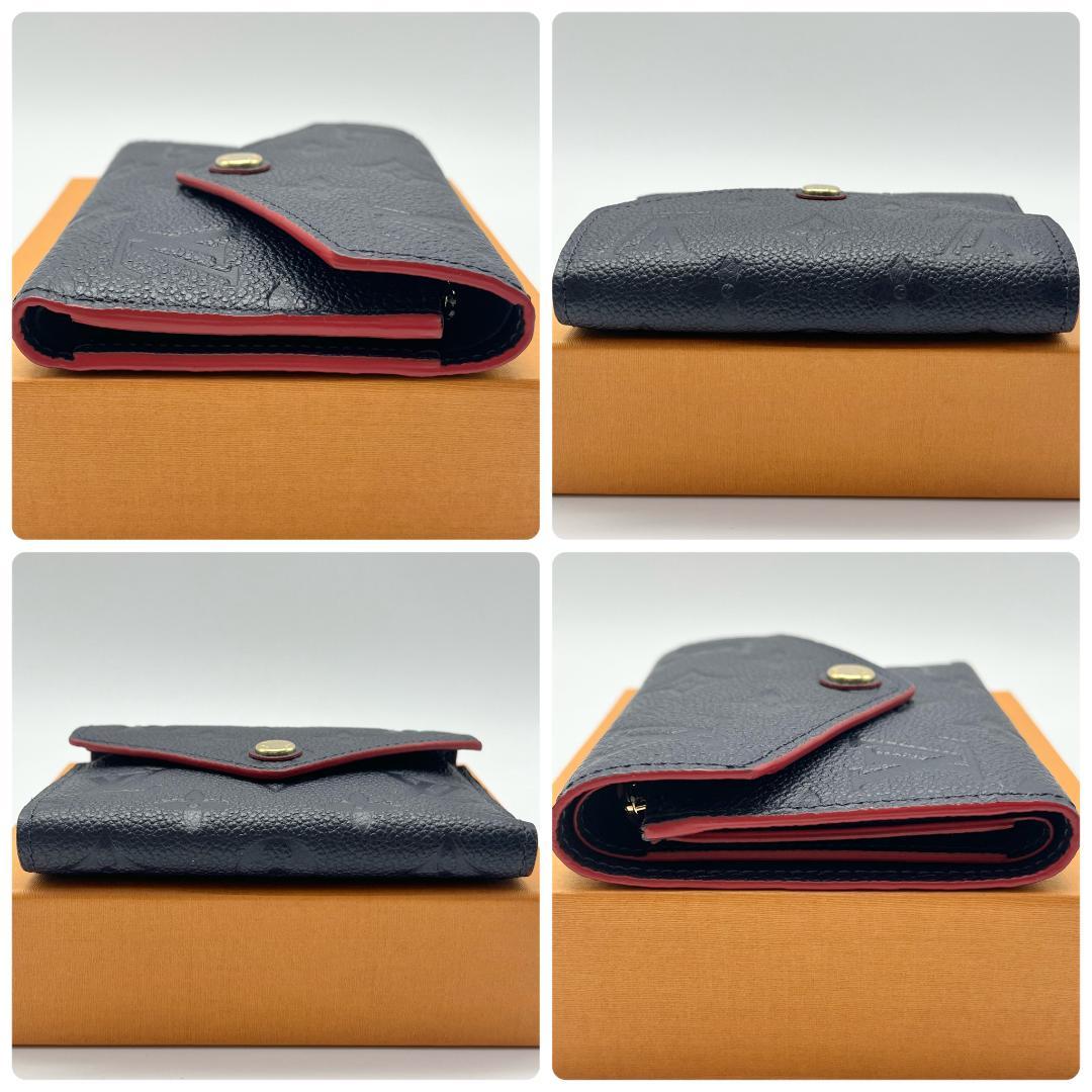 【美品】　ポルトフォイユヴィクトリーヌ　アンプラント　マリーヌルージュ　箱保存袋