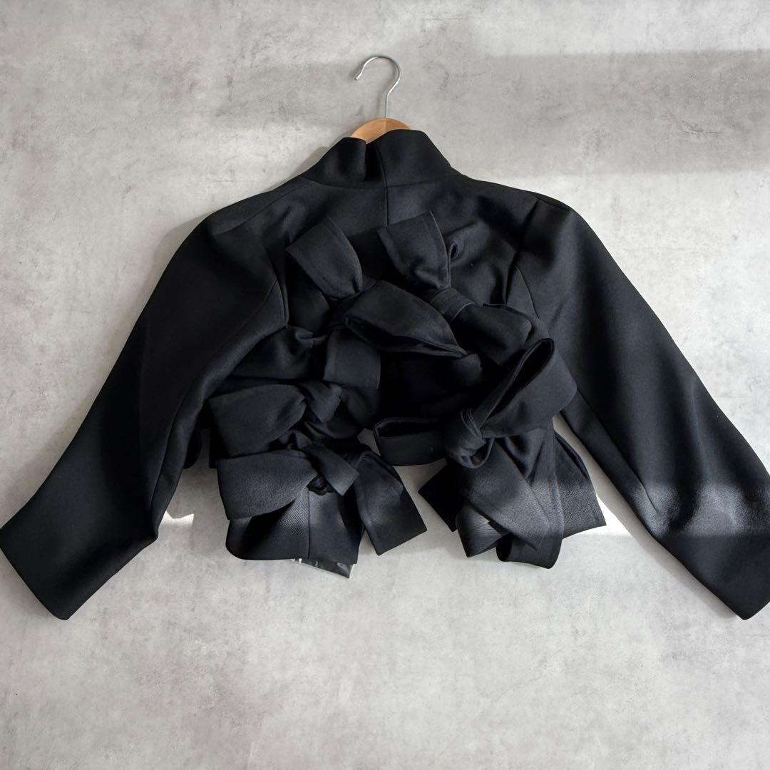 noir kei ninomiya リボン ボレロジャケット コムデギャルソン